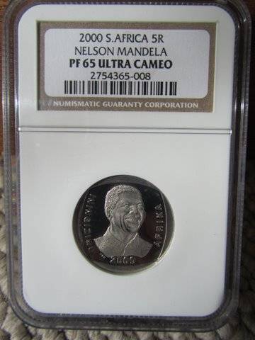 2000 PF65 Ultra Cameo Nelson Mandela R5