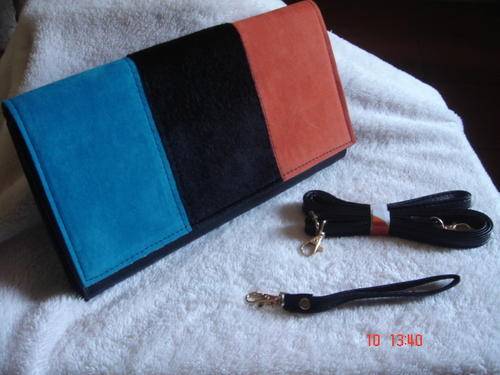 Colour Block Clutch Bag