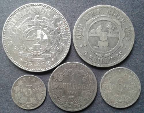 1896 ZAR SILVER SET