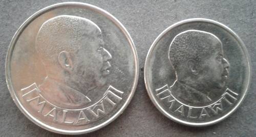 1989 MALAWI 20 & 10 TAMBALA PAIR