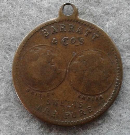 1902 BRITISH CORONATION : BARRATT & CO'S : SWEETS ARE PURE