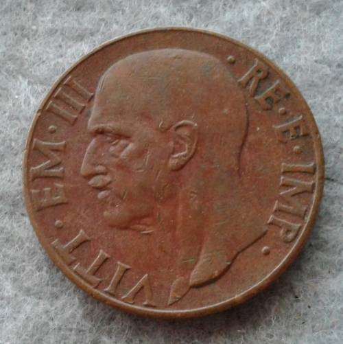 1939 ITALY 10 CENTESIMI WWII
