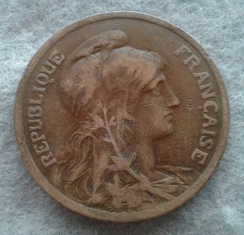 1916 FRANCE 10 CENTIMES