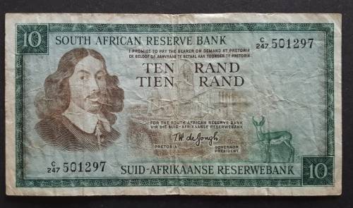 1967 RSA TEN RAND :  FIELD GREEN