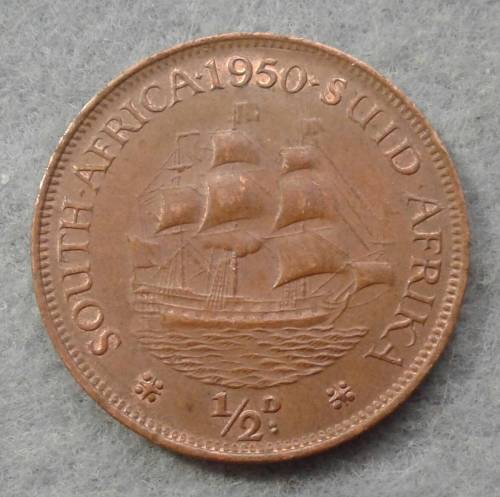 1950 SAU 1/2 PENNY