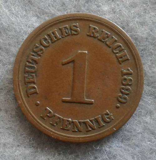 1899 GERMANY 1 PFENNIG (E)