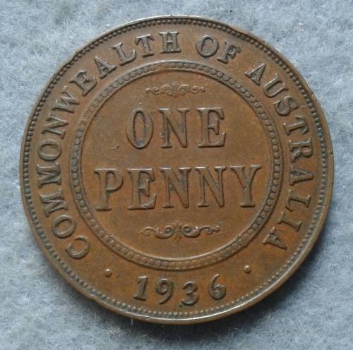 1936 AUSTRALIA ONE PENNY