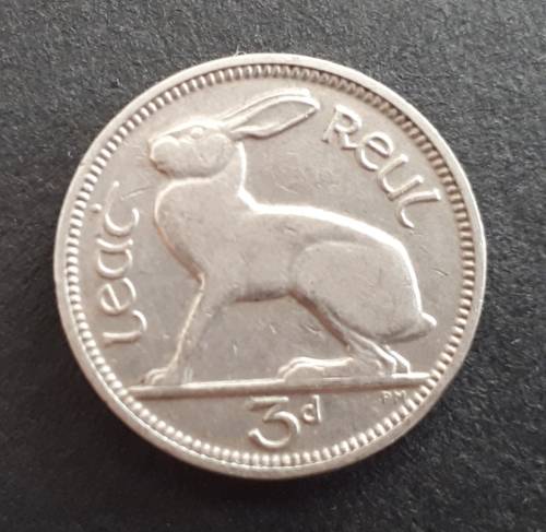 1933 IRELAND THREEPENCE