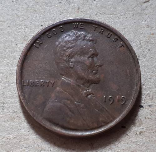 1919 USA ONE CENT : HIGHER GRADE