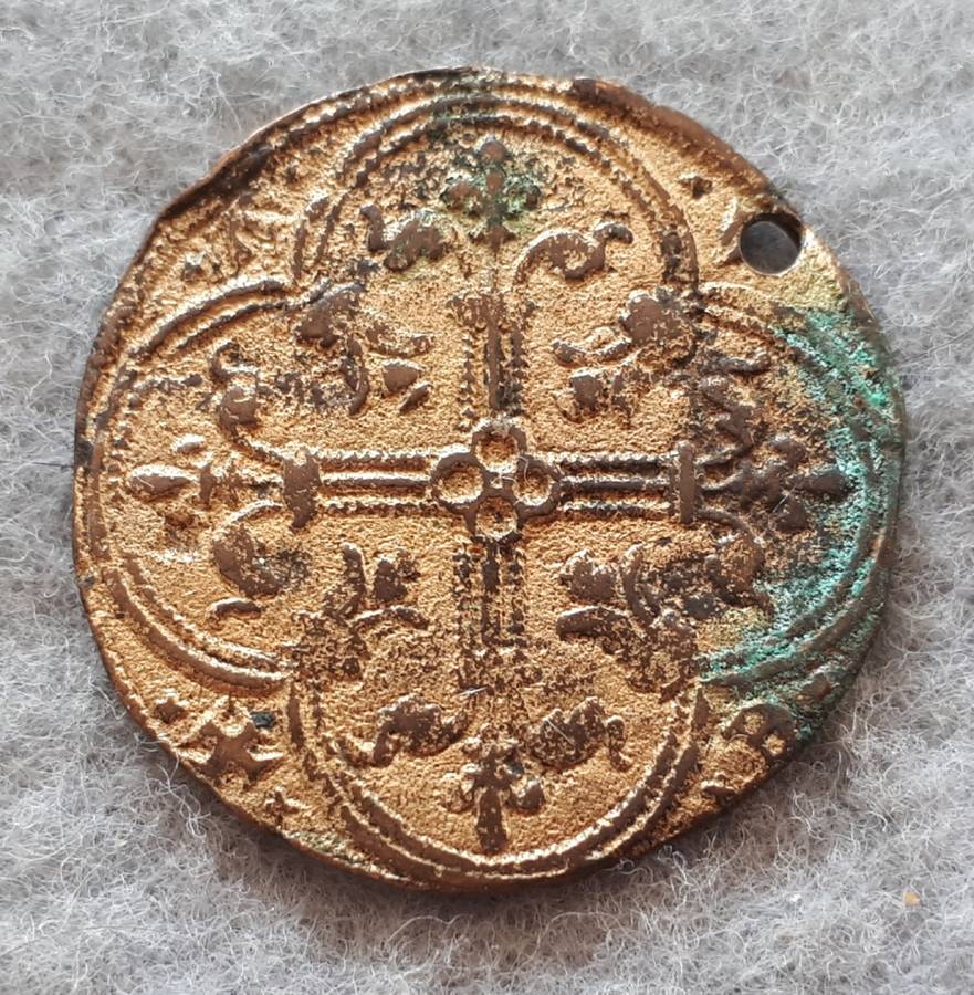 1380 - 1422 France Jeton : gilded