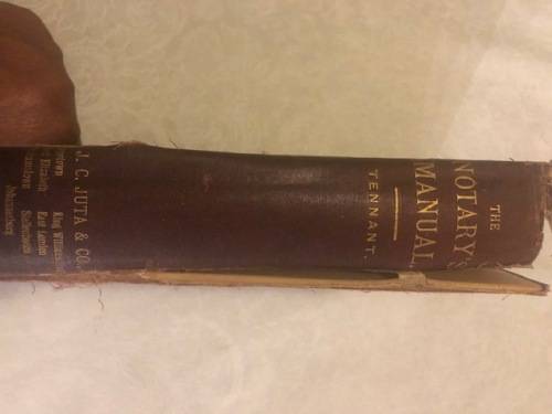 The Notary's Manual - Tennant J C Juta & Co 1902