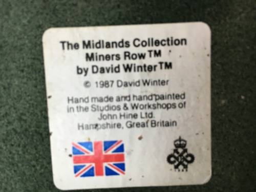 Vintage Midlands Collection Miners Row by David Winter - Hand made