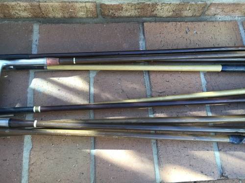 Vintage / Antique golf clubs - collector or mancave novelty - 10 clubs