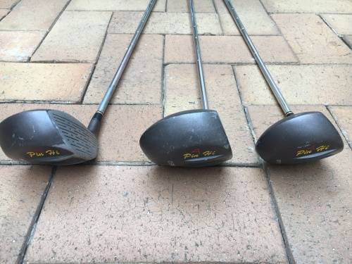Junior golf clubs x 3