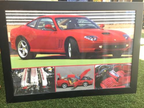 Ferrari poster in frame - 1 metre wide x 80cm length