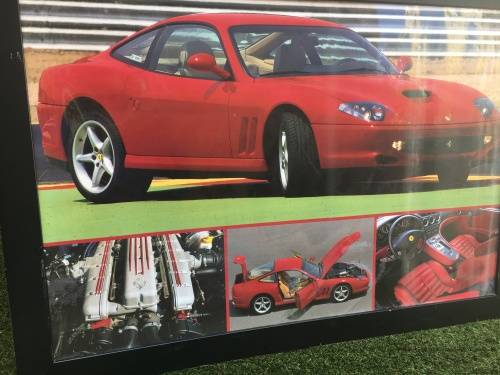 Ferrari poster in frame - 1 metre wide x 80cm length