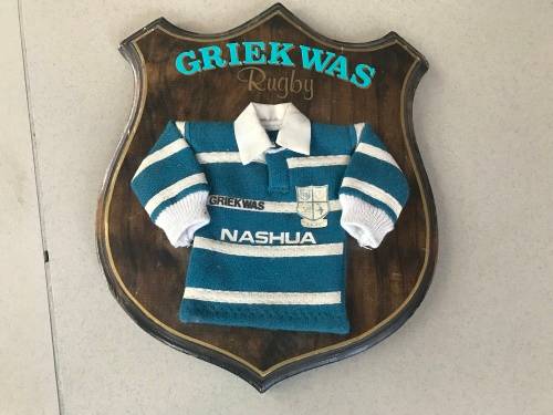 Vintage Griekwas Rugby Plaque Rare for mancave or bar