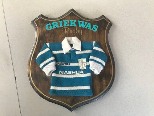 Vintage Griekwas Rugby Plaque Rare for mancave or bar