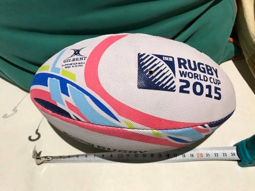 Rugby world cup ball - memorabilia for mancave or display