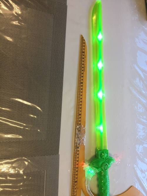 Nice pretend playing sword which lights up