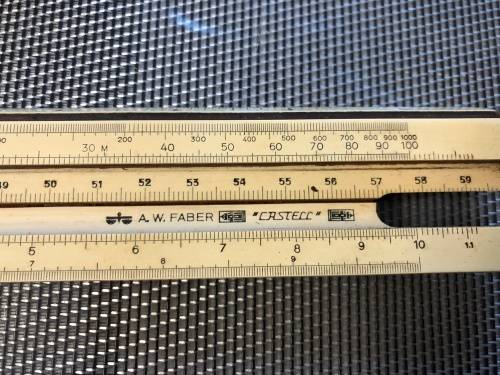 Excellent Faber Castell ruler - vintage and collectable - just needs a good clean