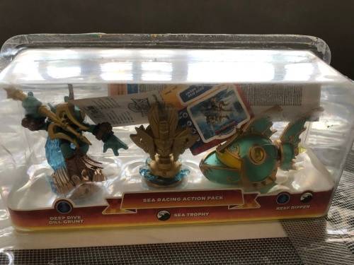 Skylanders Sea Racing Action Pack Brand New Figures Boxed - 3 pack