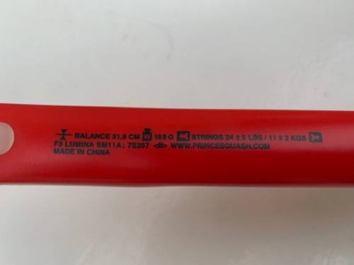 Nice Prince Squash Racquet Lumina Force 3