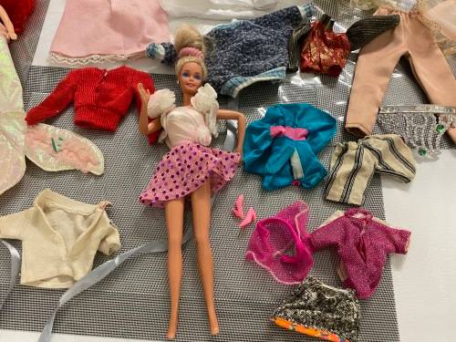 Vintage Barbie and Ken collection with clothes and some furniture - rare - 1960's