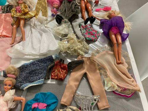 Vintage Barbie and Ken collection with clothes and some furniture - rare - 1960's