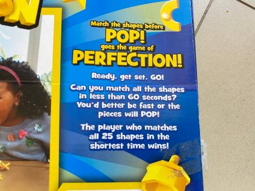 Perfection nice game - see pics