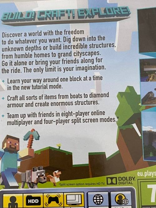 PS3 Minecraft - Excellent