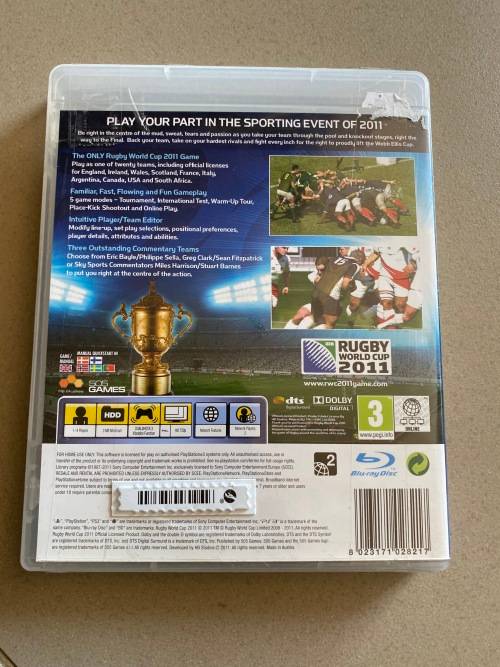 Brand new Rugby World Cup 2011 game