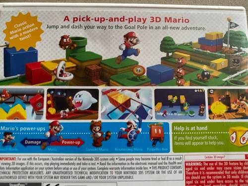 Nintendo 3DS - Super Mario 3D Land - perfect condition