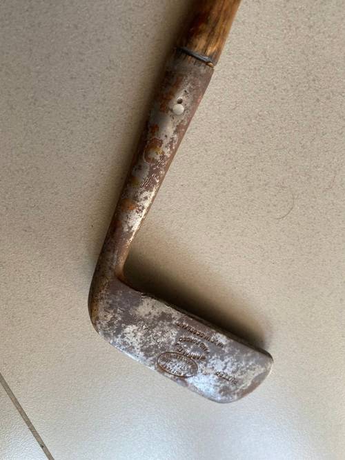 Vintage Hickory pure wood golf club - rare