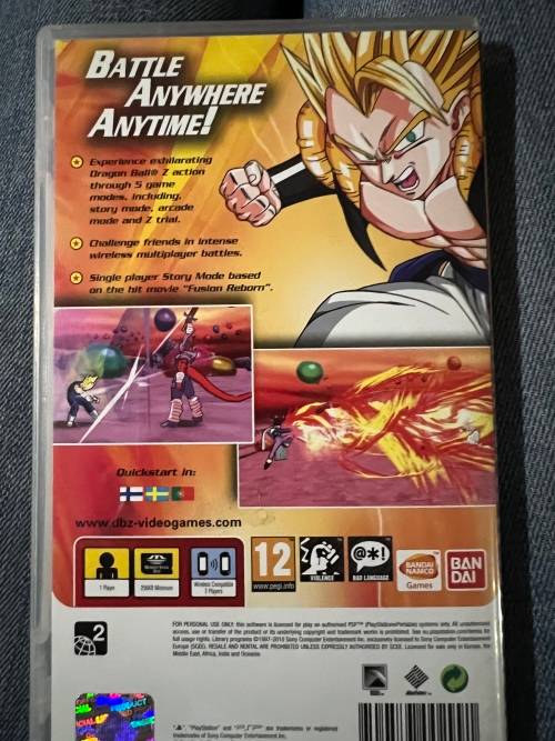 Dragon Ball Z PSP Game