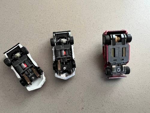 3 x slotcars for spares or repair