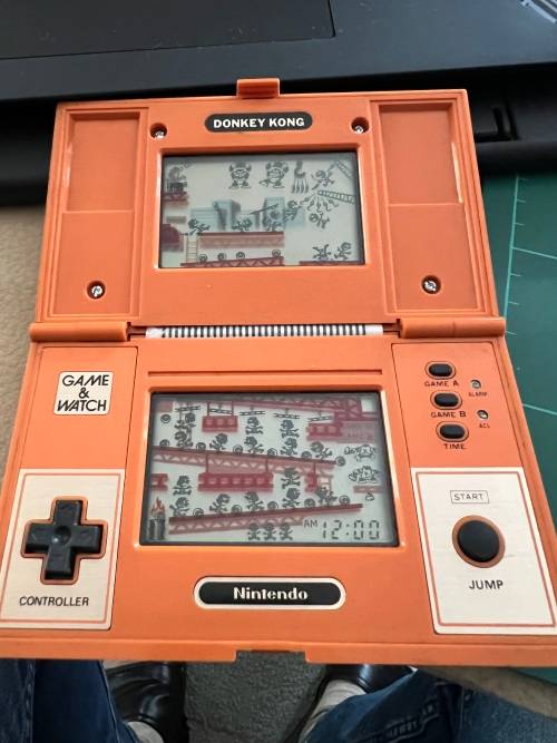 Donkey Kong Game and Watch 1980s collectable game