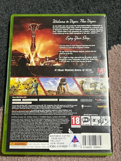 Fallout New Vegas - Xbox 360 game