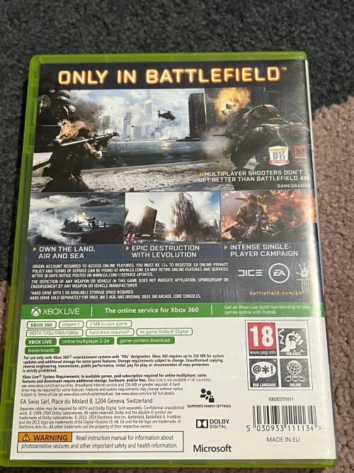 Battlefield 4 Xbox 360 game