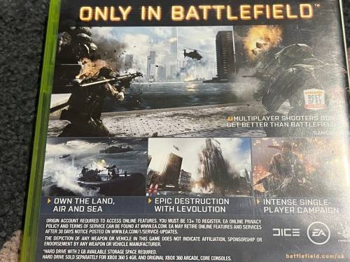 Battlefield 4 Xbox 360 game