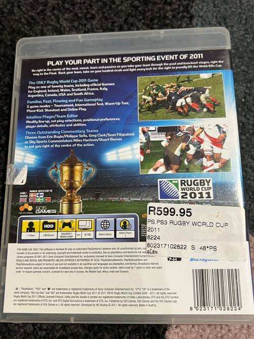 Rugby World Cup 2011 PS3 game