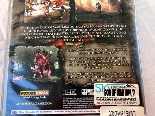 PS2 God of War 2 Platinum