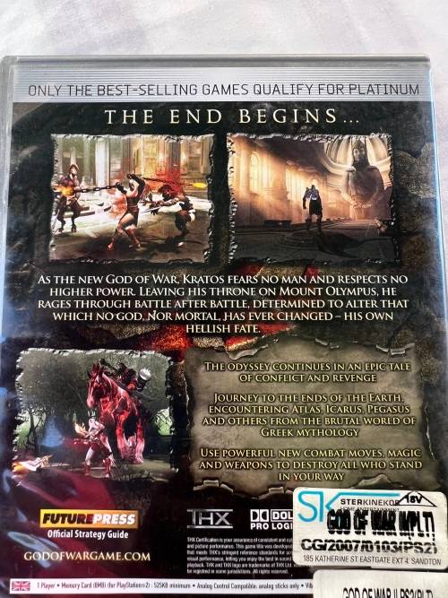 PS2 God of War 2 Platinum