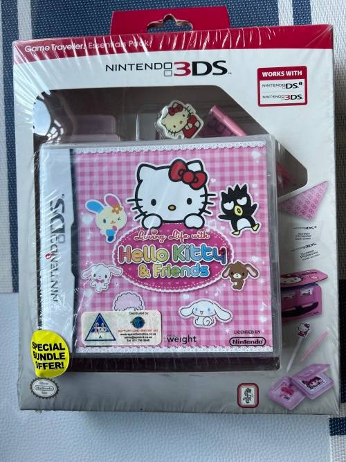Brand new 3DS Hello Kitty double pack - game and case and accessory set