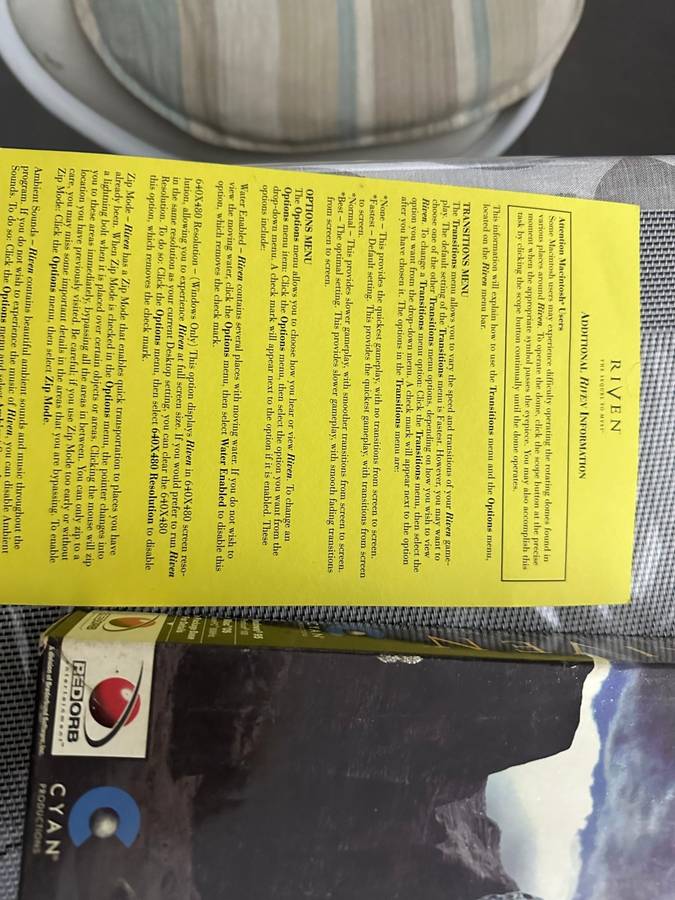 Big box Riven game collectible