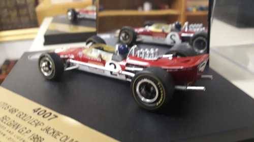 F1 Formula 1 Brand New Quartzo F1 code:4007 Lotus 49B Gold Leaf Jackie Oliver Belgian GP 1968