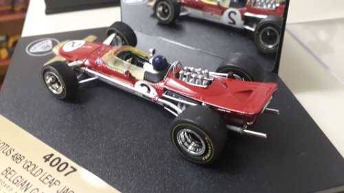 F1 Formula 1 Brand New Quartzo F1 code:4007 Lotus 49B Gold Leaf Jackie Oliver Belgian GP 1968