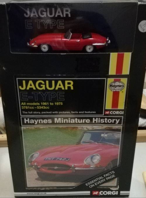 HAYNES/CORGI/JAGUAR ONCE OF COLLABORATION ONLY ONE AVAILABLE JAGUAR E TYPE CABRIO  BARGAIN PRICE