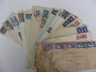 SA Union FDC's x 15 (All sealed in plastic) - A couple with soil marks