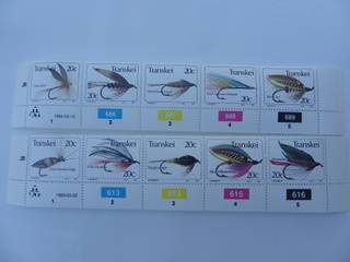 Transkei 1.29 (1983) - Fishing Flies mint control blocks